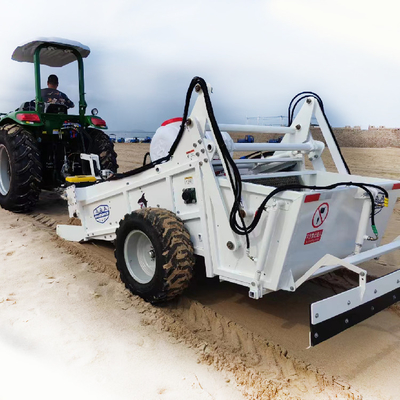 المشي خلف منظف الشاطئ لجهاز الجرار 80HP 2000rmin السرعة 20000-30000m'/h